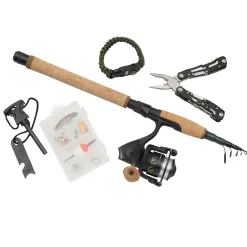 Abu Garcia Diplomat Wilderness TE70L Survival Combo Outdoor-Komplettset| Angeln Spezial|Angelcombo Raubfisch