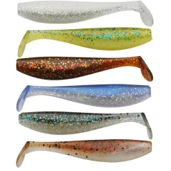 Abu Garcia Soft Bait Kit 8cm 6pcs Gummifisch-Set| Hecht Gummifisch|Barsch Gummiköder