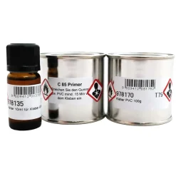 Allroundmarin 2-Komponenten Kleber PVC auf Hypalon 100ml| Belly Boot Zubehör|Angelboot Zubehör