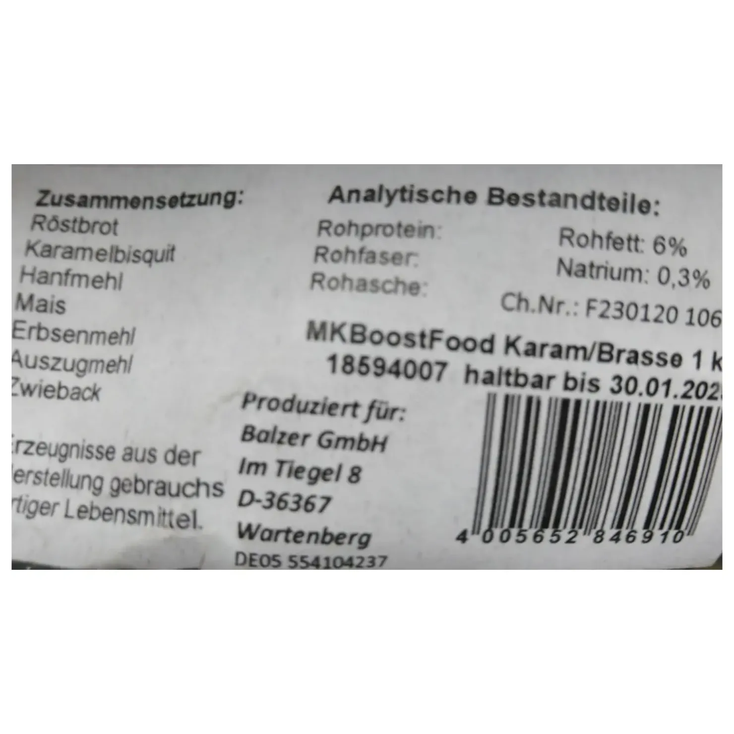 Balzer Matze Koch Boost Food Brasse Grundfutter| Feederfutter|Friedfischfutter