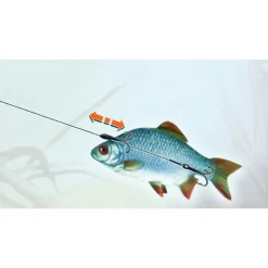 Matze Koch Balzer Drilling RIG Doppel-Drilling System mit verschiebbarem Haken für Köderfisch Gr.2| Stahlvorfach Systeme|Stahlvorfach Mit Haken