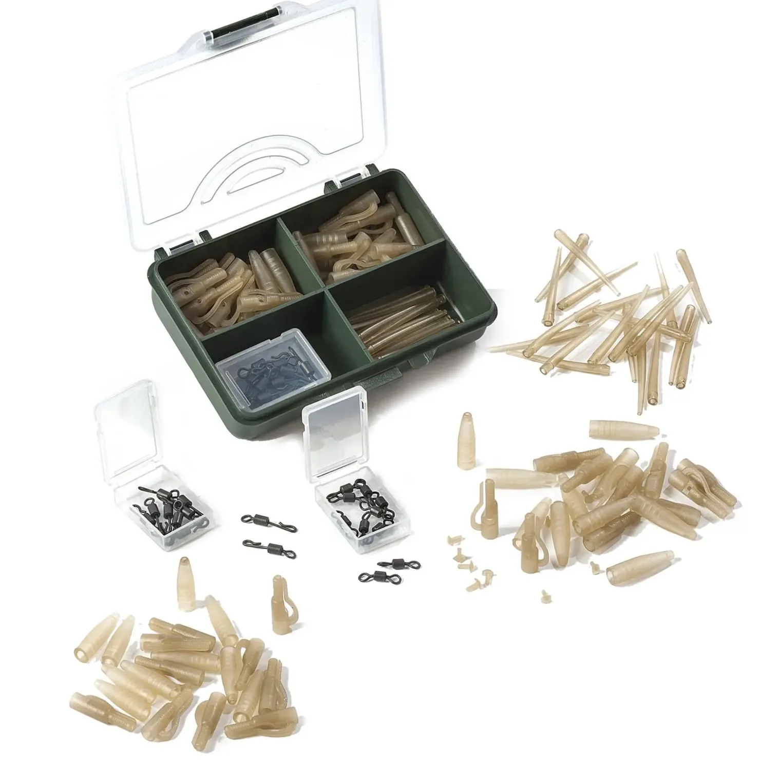 Behr RedCarp Lead Clip Set 2 – Karpfenset 80 Teile + Box| Karpfen Sets|Weiteres Karpfen Zubehör