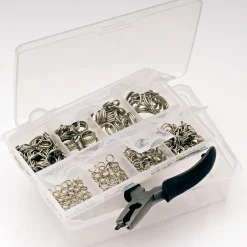 Behr Springring-Sortimentsbox Inhalt 310 Teile| Sets Spinnfischen|Wirbel & Karabiner Raubfischangeln