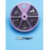 Behr Tönnchenwirbel mit Sicherheitskarabiner Set 30 Teile| Sets Spinnfischen|Sets Feederangeln Und Co