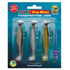 Behr Trendex Drop Minno Set 8cm 3Stk| Sets Spinnfischen|Forellen Sets - Köder & Zubehör