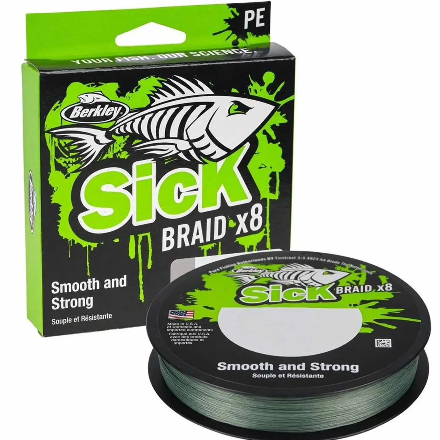 Berkley Sick Braid 0,10mm Geflochtene Angelschnur Wunschlänge| Angelschnur Meterware