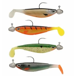 Berkley Sick Flanker 10cm 4 St. Pre-Rigged Gummifisch-Set| Hechtköder|Hecht Gummifisch
