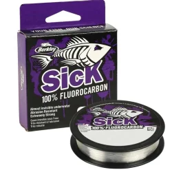 Berkley Sick Fluorocarbon Leader 0,25mm 50m Vorfachmaterial| Vorfachschnur|Fluorocarbon Angelschnur