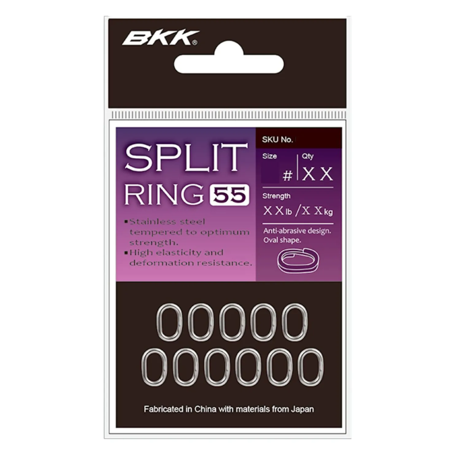 BKK Split Ring-55 Stainless 4# Sprengring| Stahlvorfach Zubehör|Sprengringe