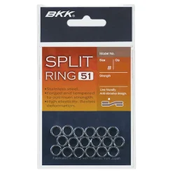 BKK Split Ring-51 Stainless 4# Sprengring| Stahlvorfach Zubehör|Sprengringe