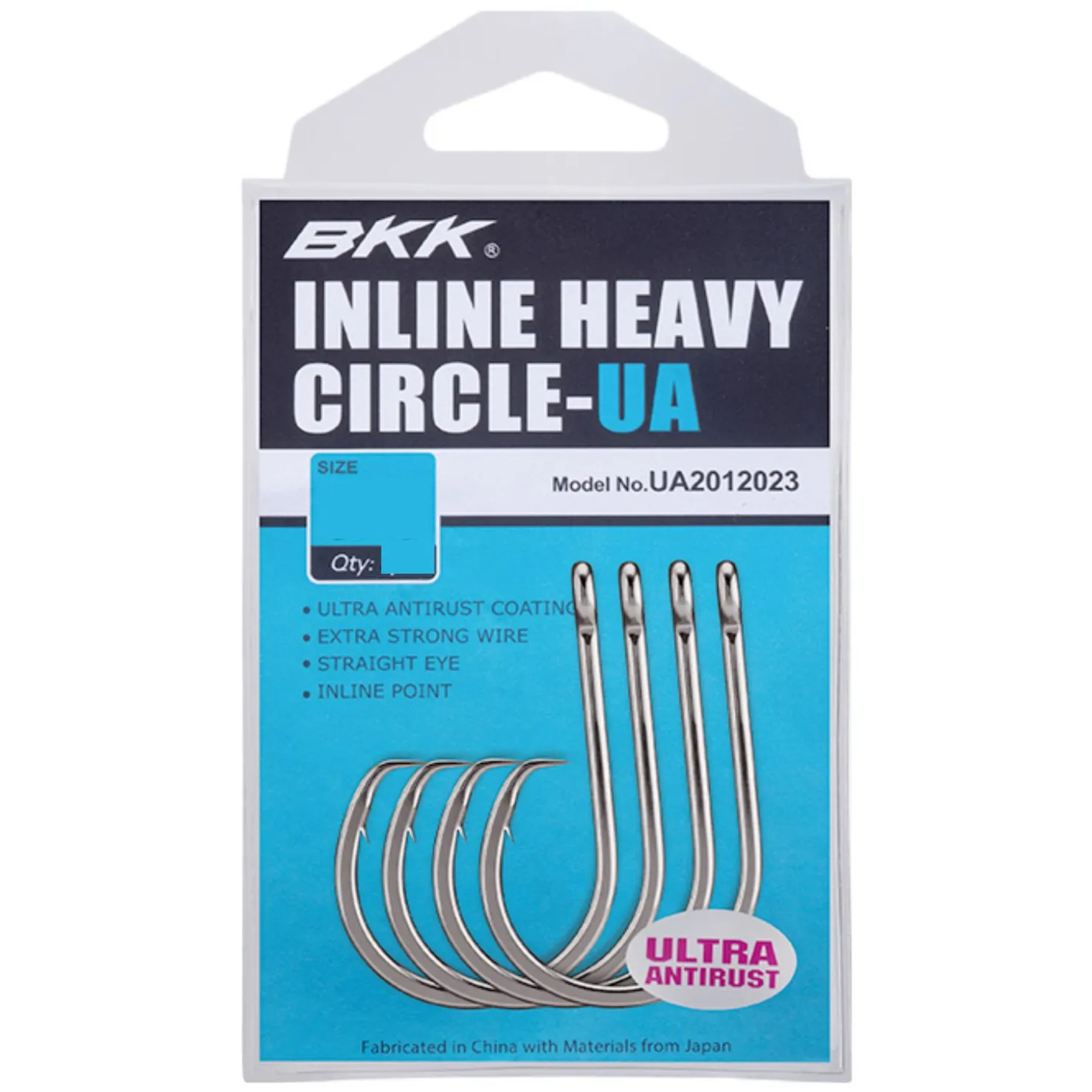 BKK UA Inline Heavy Circle Ultra Antirust 8/0# Angelhaken| Wallerhaken & Rigs|Welshaken