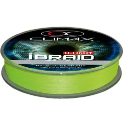 Climax iBraid U-Light Chartreuse 135m 0,08mm ultradünne geflochtene Angelschnur| Geflochtene Angelschnur