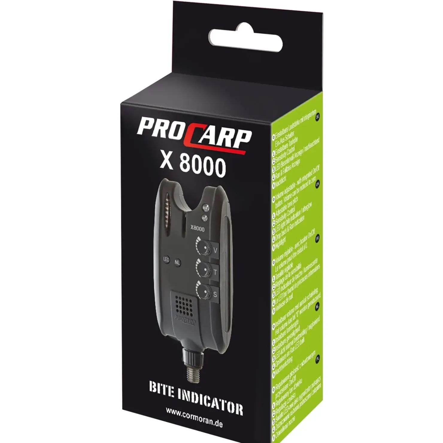Cormoran Pro Carp X-8000 Bissanzeiger| Zubehör Köderfischangeln|Elektronische Bissanzeiger