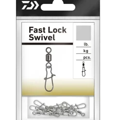 Daiwa Fast Lock Wirbel 10 Wirbel & Karabiner| Wirbel & Karabiner Raubfischangeln|Wirbel & Karabiner