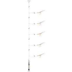 Daiwa Grand Wave Herings-Vorfach Glow mit Fischhaut Gr 10| Heringsvorfach|Rigs & Beifänger