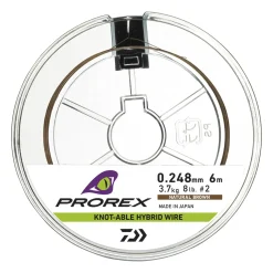 Daiwa Prorex Hybr. Knotable Wire 6m-4.4kg 0,275mm Stahlvorfach| Stahlvorfach