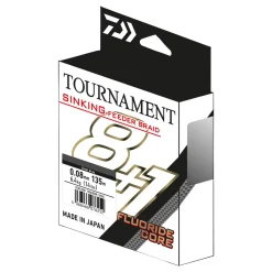 Daiwa TN Feeder Braid sink. 8+1 0.08mm 135m Geflochtene Schnur| Feederschnur|Geflochtene Angelschnur