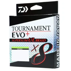 Daiwa TNx8 EVO+ SUPER SLIM UL Braid PE 0.5 -135m Ultralight-Geflochtene Schnur| Geflochtene Angelschnur