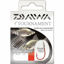 Daiwa Tournament Brassen/Feeder Gr.6 Gebundene Feeder-Vorfachhaken| Friedfischhaken|Feeder Haken
