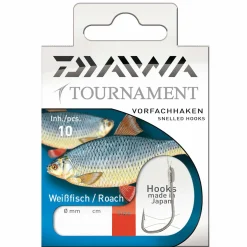 Daiwa Tournament Rotaugenhaken Gr.12 Gebundene Vorfachhaken| Friedfischhaken|Friedfischhaken