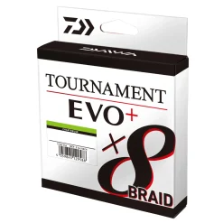 Daiwa Tournament X8 Braid EVO+ 0,12mm Meterware geflochtene Angelschnur| Geflochtene Angelschnur|Angelschnur Meterware