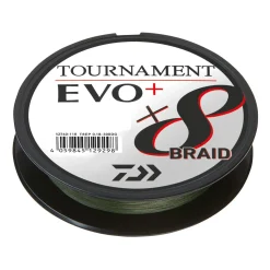 Daiwa Tournament X8 Braid EVO+ 0,20mm 270m geflochtene Angelschnur| Geflochtene Angelschnur