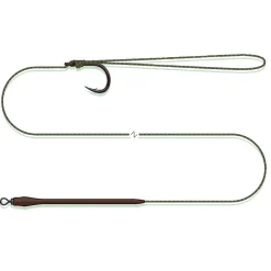 DAM Madcat Standard Pellet Rig 60cm 0.80mm #2/0 Suspending Antistatisches Wels-Rig| Wallerhaken & Rigs|Welshaken