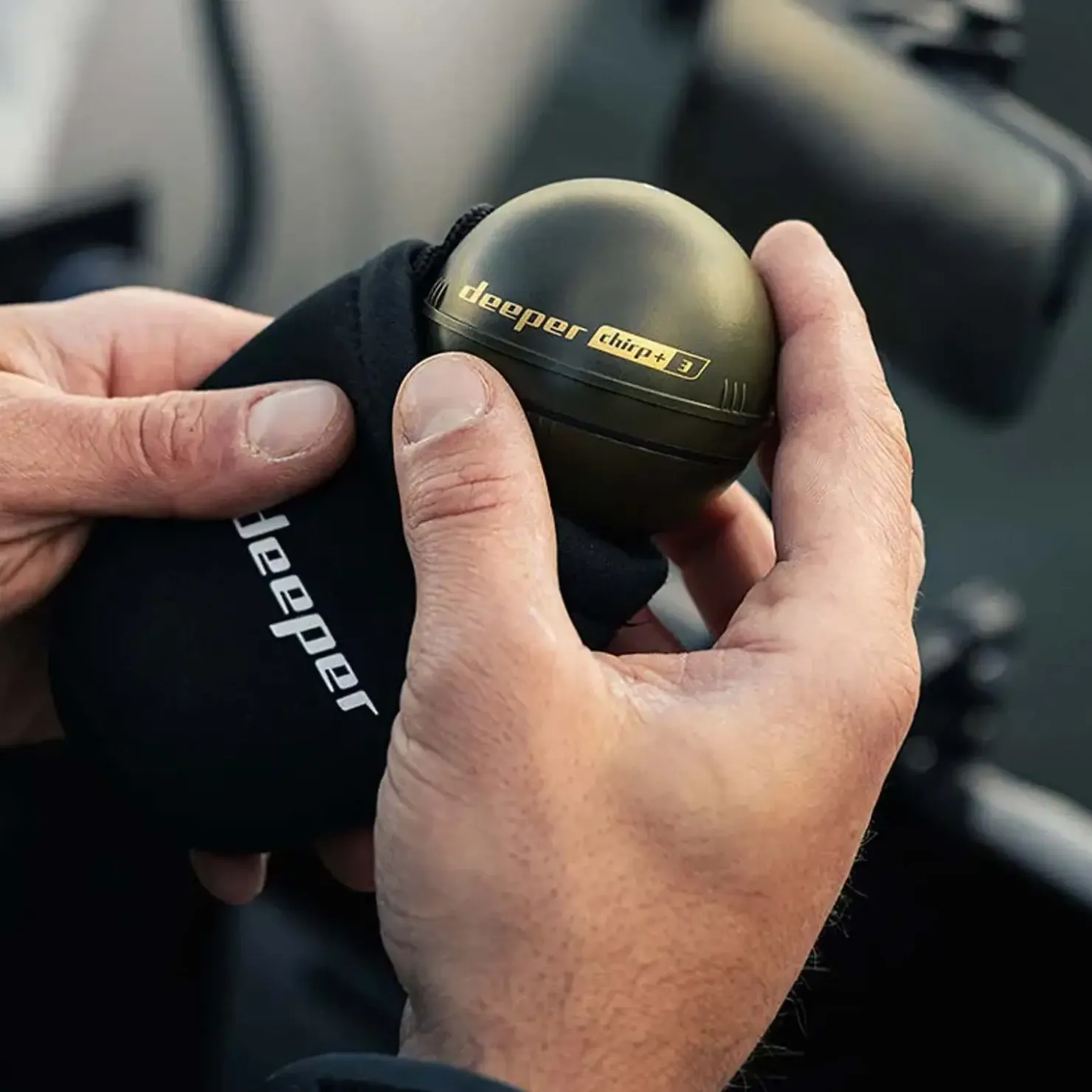 Deeper Sonar Deeper Chirp+ 3 incl. Solar Panel Power Bundle Echolot| Deeper Fishfinder