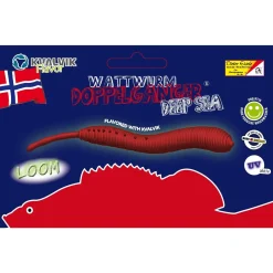 Dieter Eisele Wattwurm Doppelgänger Deep Sea 8cm 5 Stk Angelköder| Nordsee Gummifische|Spezialköder Meeresangeln
