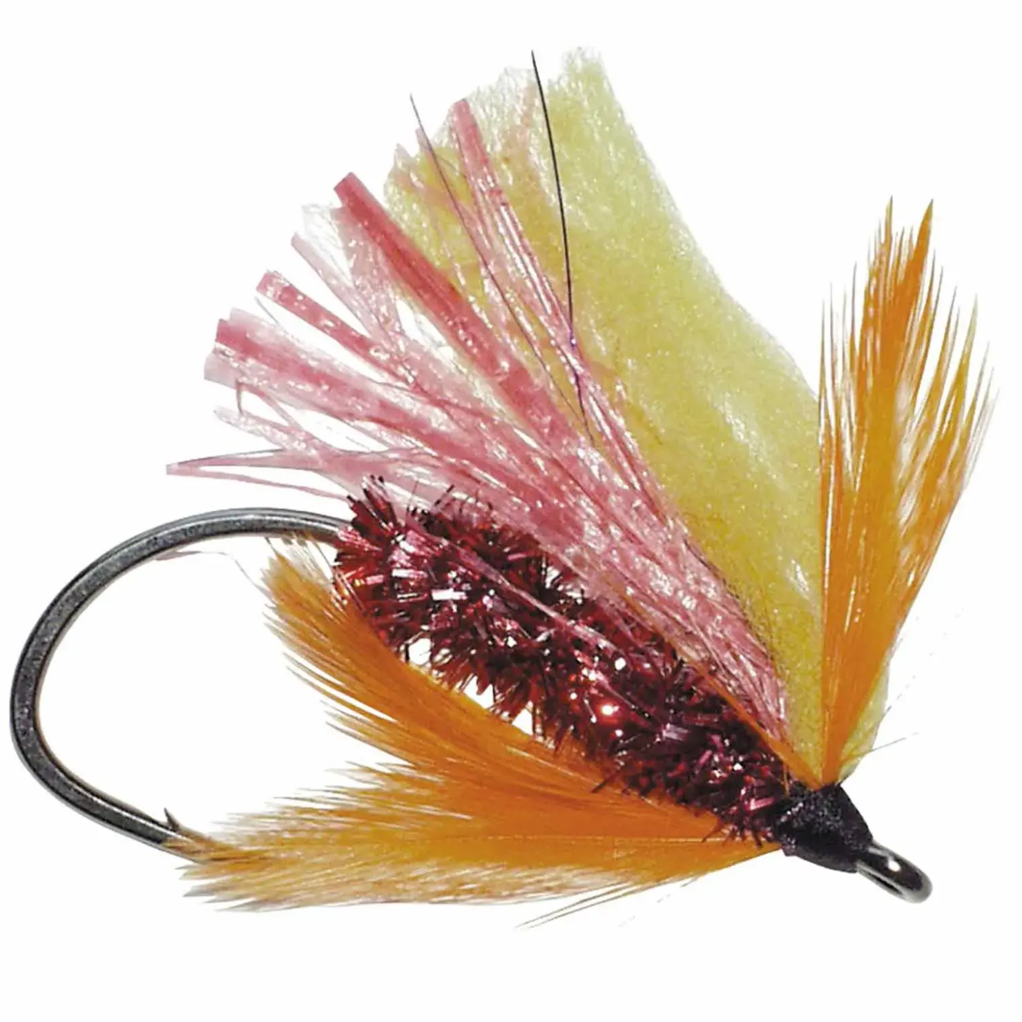 Dieter Eisele XXL Meeresfliegen Orange Beifänger| Norwegen Angelköder|Angeln Island Köder