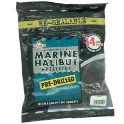 Dynamite Baits Pre-Drilled Pellets Marine Halibut 14mm 350g| Karpfenfutter|Karpfenfutter