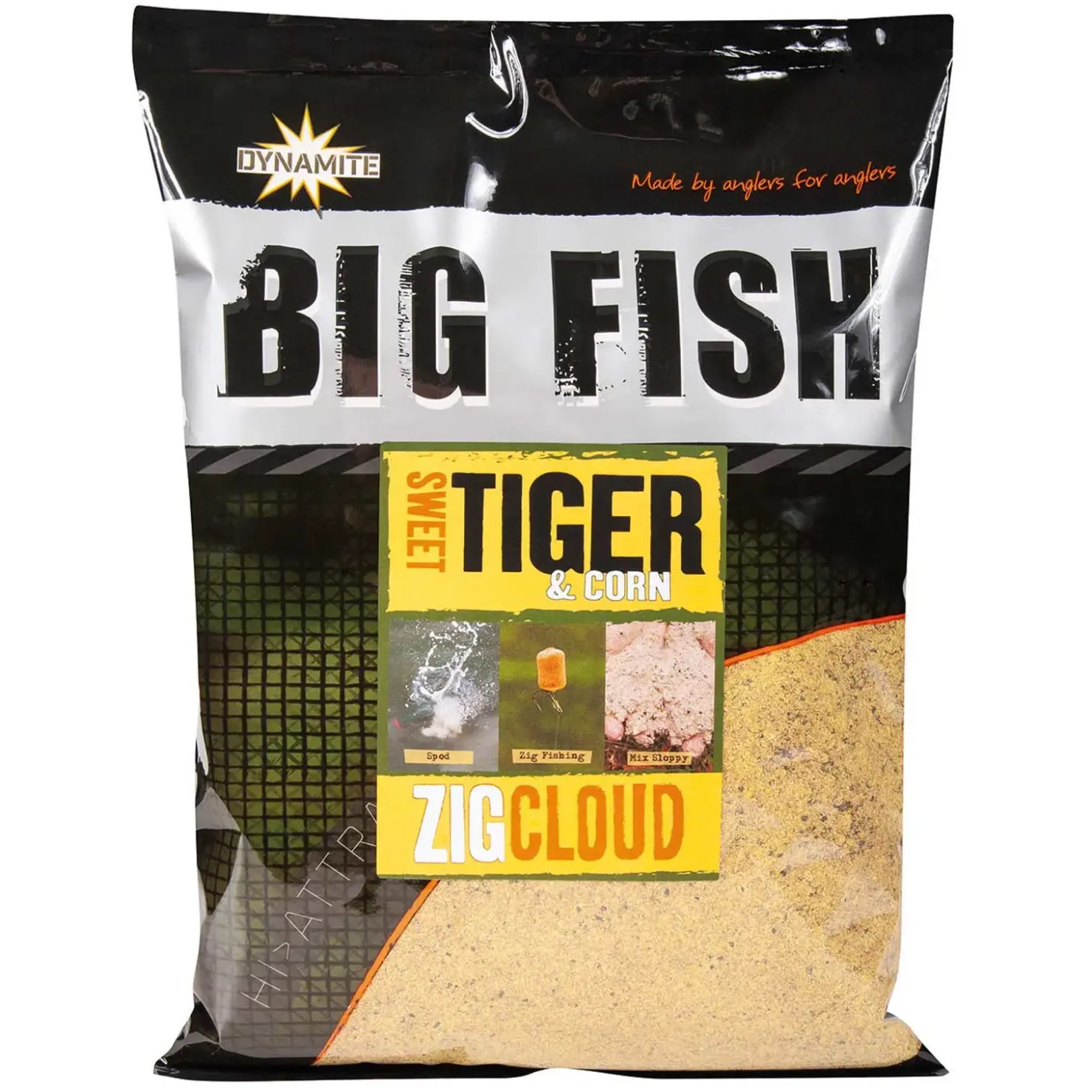 Dynamite Baits Dynamite Big Fish Tiger & Corn Zig Cloud 1,8kg Lockfutter| Karpfenfutter|Boilies & Pop-Ups