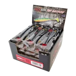 Fishing-King Shop 20er Sparpack Gummifische Jackson The Baitfish 12 cm| Zander Vertikal Köder|Vertikalangeln Köder