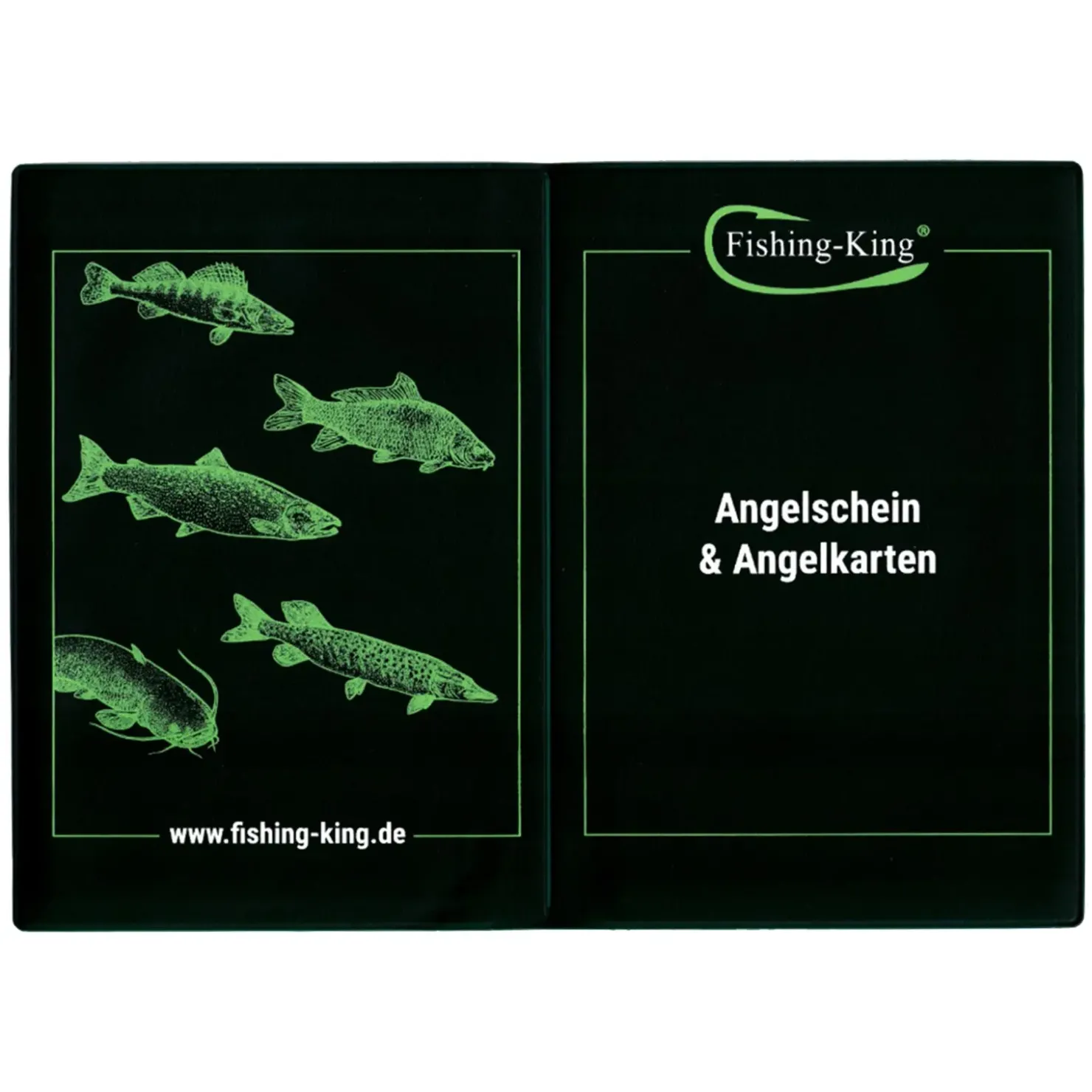 Fishing King Fishing-King Ausweismappe für Angeldokumente| Angelzubehör Kleinteile