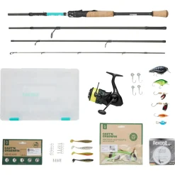 Fishing King Tackle Fishing-King Komplett-Set Forelle/Barsch| Angelcombo Raubfisch|Sets