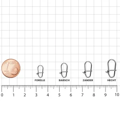 Fishing King Tackle Fishing-King Tackle Hecht Duolock Snap| Wirbel & Karabiner Raubfischangeln|Wirbel & Karabiner