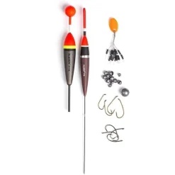 Fladen Barsch Posen Komplett Angelset| Raubfischangeln Posen|Angelset Raubfisch - Zubehör & Köder