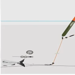 Fladen Köderfisch Deadbait Pose Komplett Angelset| Raubfischangeln Posen|Angelset Raubfisch - Zubehör & Köder