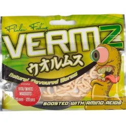 Fladen Vermz Maden Imitation 1,5cm 120 Stück| Drop Shot Köder|Creature Baits