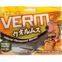 Fladen Vermz Sandwurm Imitation 12cm 10 Stück| Creature Baits|Angeln Ostsee Köder