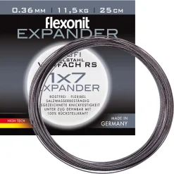 flexonit Expander 1x7 0,36mm Meterware Länge 10m Stahlvorfach| Stahlvorfach Meterware|Stahlvorfach Meterware