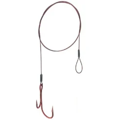 flexonit VMC Ryderhaken 9402 0,27mm/6,8kg/40cm rot Gr. 2 Stahlvorfach| Stahlvorfach Mit Haken|Stahlvorfach Mit Haken