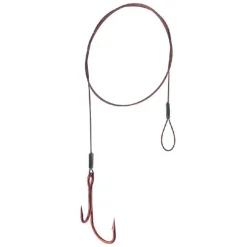 flexonit VMC Ryderhaken 9402 0,20mm/4,5kg/60cm rot Gr. 4 Stahlvorfach| Stahlvorfach Mit Haken|Stahlvorfach Mit Haken