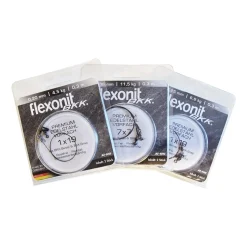 flexonit Vorfach AFNW-BKK 1 x 19 Swivel/Snap 0,20mm 2Stück 30cm  Stahlvorfach| Stahlvorfach Für Kunstköder|Stahlvorfach Für Kunstköder