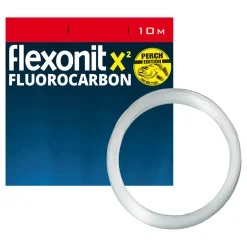 flexonit X² Fluoro Perch 0,25mm 10m 4,5kg Vorfachmaterial| Hard Mono Raubfischvorfach|Hard Mono Vorfach
