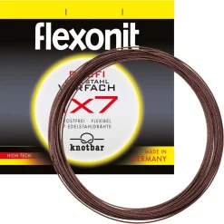 flexonit 1x7 Meterware 4m 0,54mm 28,0kg Stahlvorfach| Stahlvorfach Meterware|Stahlvorfach Meterware