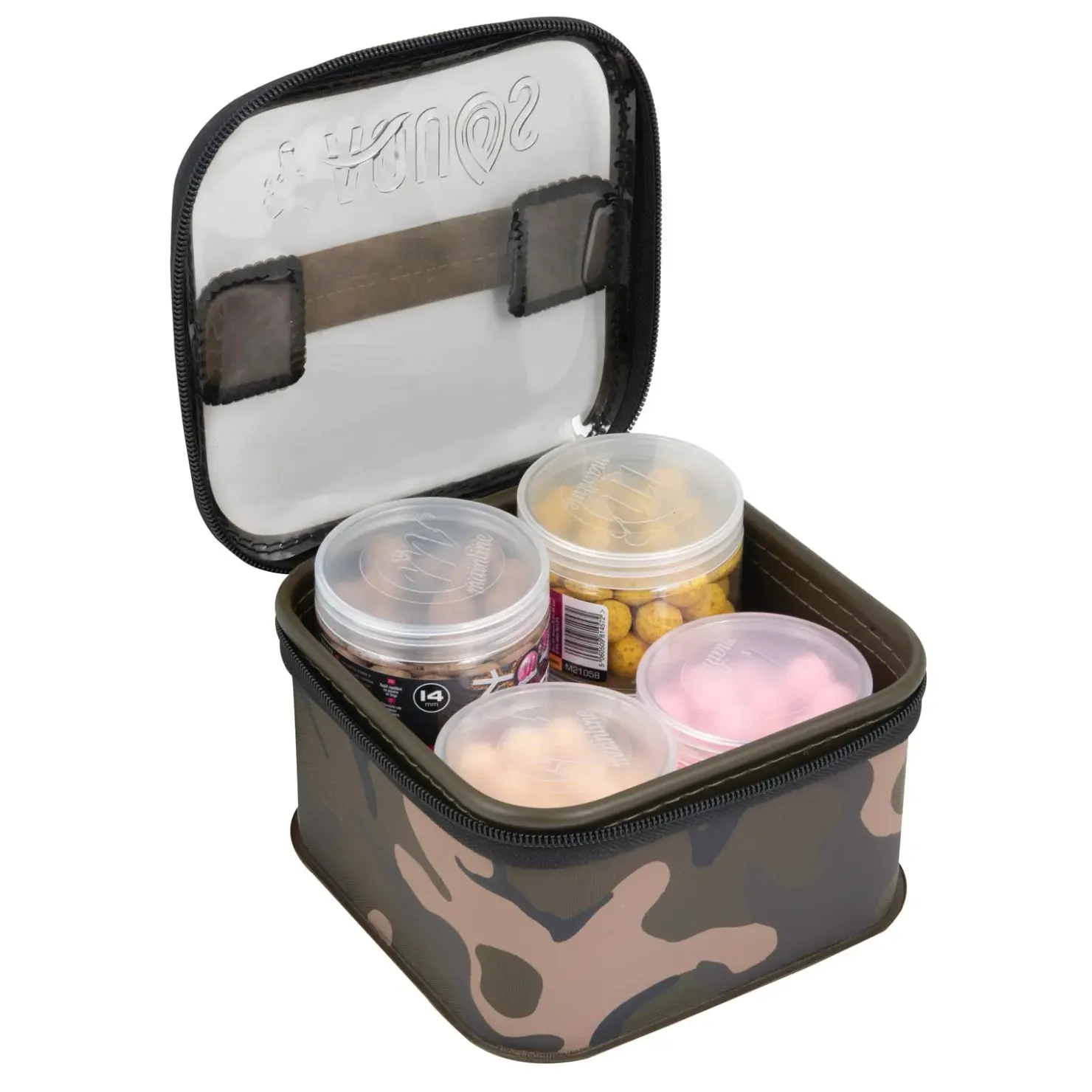 Fox Aquos Camolite Bait Storage Medium Ködertasche| Karpfen Taschen|Boilie Zubehör