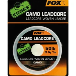 Fox Camo Leadcore Woven 50lb 7m Vorfachmaterial| Karpfen Rig|Karpfen Rig Und Zubehör