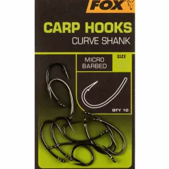 Fox Carp Hooks Curve Shank Größe 4 Karpfenhaken| Karpfen Haken|Karpfen Haken