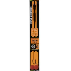 Fox Edges Curve Short Größe 6 20lb Camotex Semi Stiff 2Stk. Karpfen Rig| Karpfen Rig|Karpfen Haken